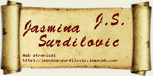 Jasmina Šurdilović vizit kartica